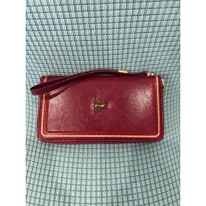 Gostwo Womens Large Capacity RFID Wallet Maroon Purple